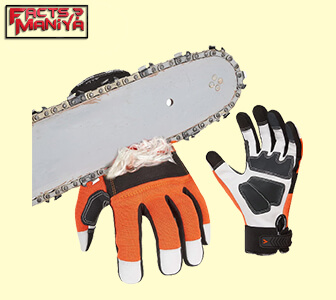 VGO 1-Pair Chainsaw Work Gloves Saw Protection